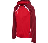 HUMMEL hmlLEAD 2.0 ZIP HOODIE WOMAN - TRUE RED/MAROON - M