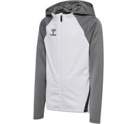 hummel hmlLEAD 2.0 Kapuzenjacke Kinder 9396 - white/steel gray 140