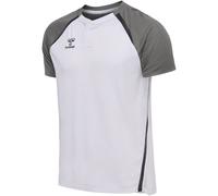 hummel Hmllead 2.0 Polo Herren - white/steel gray - 3XL