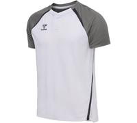 hummel Hmllead 2.0 Polo Herren - white/steel gray - XL