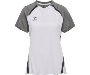 hummel hmlLEAD 2.0 Poloshirt Damen 9396 - white/steel gray L