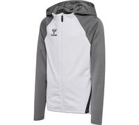 hummel Hmllead 2.0 Zip Hoodie Kinder - white/steel gray - 140