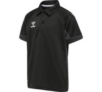 hummel LEAD Funktions-Poloshirt Kinder black 140