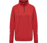 hummel LEAD Damen 1/2-Zip Pullover true red M