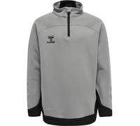 hummel LEAD 1/2-Zip Pullover Kinder grey melange 176