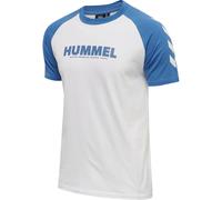 HUMMEL hmlLEGACY BLOCKED T-SHIRT white/deep water XS