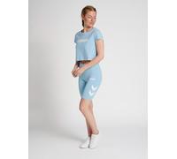 Hummel Cropped T-Shirt hmlLEGACY Damen Placid Blue Größe S