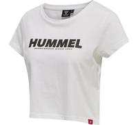 Hummel Damen T-Shirt Legacy Woman Cropped 212560-9124 S White/Black