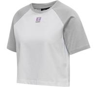 hummel hmlLGC NAYA Cropped T-Shirt Damen light grey melange XS