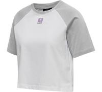 HUMMEL hmlLGC NAYA CROPPED T-SHIRT light grey melange S