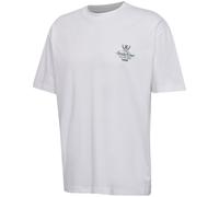 hummel hmlLOOSE Club Sportswear T-Shirt 9251 - white/dark green XL