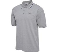HUMMEL hmlLOOSE POLO SHIRT S/S BEE grey melange 2XL