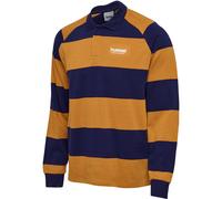hummel Hmlloose Striped Polo L/S - Herren - astral aura - XL