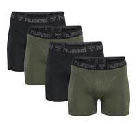 HUMMEL hmlMARSTON 4-PACK BOXERS black/thyme 2XL