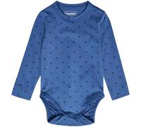 hummel hmlMINI Bee Print langarm Baby-Body 7379 - dutch blue 68