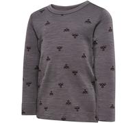 hummel Hmlmini Wool T-Shirt L/S - Kinder - charcoal gray - 92