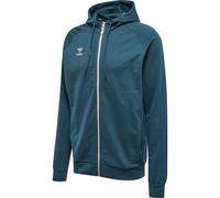 HUMMEL hmlMOVE GRID COTTON ZIP HOODIE deep teal 3XL