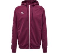 HUMMEL hmlMOVE GRID COTTON ZIP HOODIE - grapewine, XL
