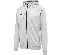 Hummel Zip-Hoodie Hmlmove Grid - Baumwolle, grau, Größe S