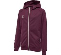 HUMMEL hmlMOVE GRID COTTON ZIP HOODIE KIDS grape wine 164