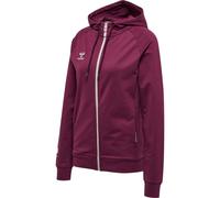 hummel Hmlmove Grid Cotton Zip Hoodie Woma Damen - grape wine - XS