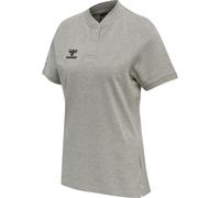 HUMMEL Damen Hmlmove Grid Woman Polo Shirt, Grey Melange, XL EU