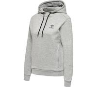 hummel Damen Hmloffgrid Wo Hoodie Hooded Sweatshirt, Grey Melange/Forged Iron, XS EU