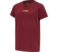 HUMMEL hmlOFFGRID TEE S/S KIDS rhubarb/nasturtium 116