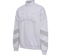 hummel Hmloversized Halfzip Sw - light grey melange - XL
