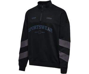 hummel hmlOVERSIZED Sportswear 1/2-Zip Sweatshirt 2129 - black/ebony S