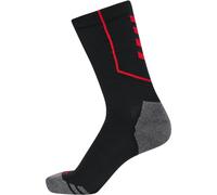 hummel Hmlpro Training Sockens Low - black/true red - 43-46