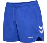 Badeshorts HUMMEL "HMLPULSE SWIM SHORTS", Herren, Gr. M (48/50), N-Gr, dazzling blau, Obermaterial: 100% Polyester, Badehosen Badeshorts, mit Innenslip, seitliche Taschen (89560247-M) dazzling blau