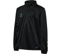 hummel hmlSHIMMER 1/2-Zip Trainings-Top Kinder 2420 - black/limeade 116