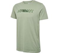 Hummel hmlTE EFFORT COTTON T-SHIRT - SEAGRASS - L