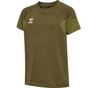 HUMMEL hmlTRAVEL T-SHIRT S/S KIDS military olive 164