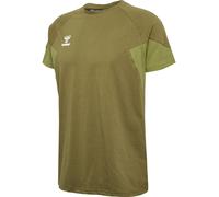 HUMMEL hmlTRAVEL T-SHIRT S/S military olive XS