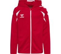 hummel hmlCORE 2.0 Zip Hoodie Kinder 3946 - true red/white 152