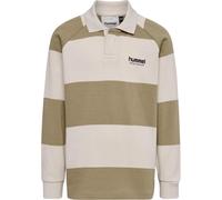 Hummel Jr Loose Striped Kinder Poloshirt, braun 46-52