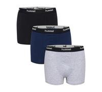 Hummel Jungen Boxershorts Jr Nalle Boxers 3 Pack 234898-1580 146/152 Grey Melange/Dress Blues/BLack