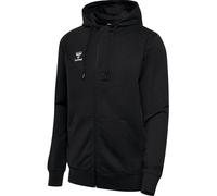 hummel Reißverschluss Jacke Hmlgo Herren | Bio-Baumwolle | nachhaltige Materialauswahl | Regular fit | Kapuze | unifarben | atmungsaktiv | Reißverschluss