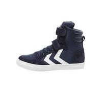 hummel Kids Slimmer Stadil High Sneaker, Blue, Size 28