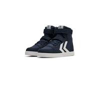 hummel Kids Slimmer Stadil High Sneaker, Blue, Size 40