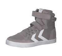 hummel Kids Slimmer Stadil High Sneaker, Grey, Size 32