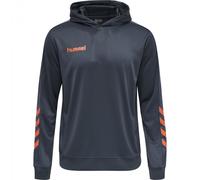 Hummel Kinder Kapuzenpullover Promo Poly Hoodie 208318-8730 116 Ombre Blue/Nasturtium