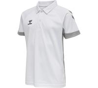 hummel LEAD Funktions-Poloshirt Kinder white 140