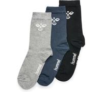 Hummel Kinder Socken Sutton 3-Pack Sock 207550-2049 37-40 Black/Grey Melange/Blue Nights