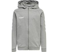 Hummel Kinder Sweatjacke Go Kids Cotton Zip Hoodie 204231-2006 116 Grey Melange