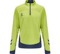 Hummel Kinder Sweatshirt Lead Half Zip 207404-6242 140 Lime Punch