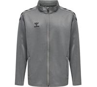 hummel Sport-Trainingsjacke hmlCORE XK Poly Zip Sweat (Polyester-Sweatstoff, Front-Reißverschluss) grau Kinder, Größe 140
