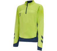 hummel LEAD 1/2-Zip Pullover Kinder lime punch 176